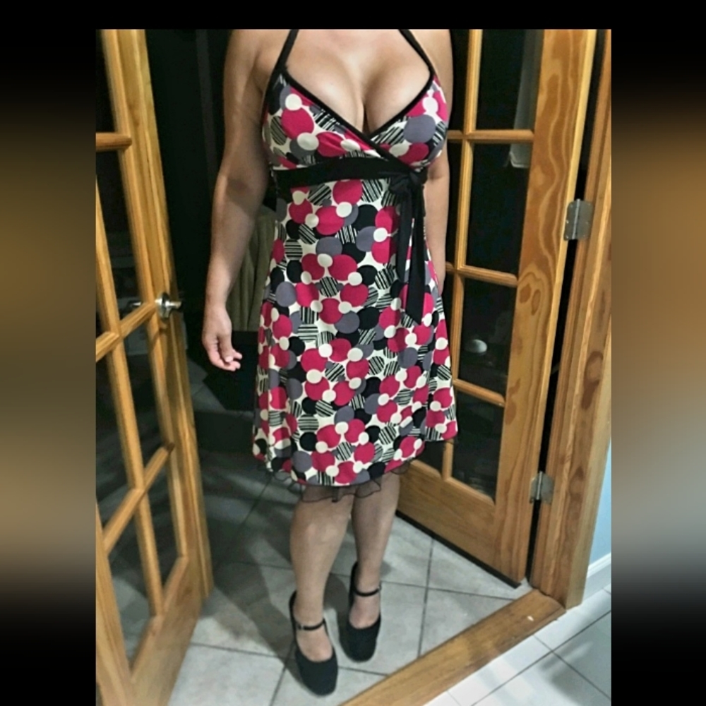 Trixxi polka dot dress. Adorable.